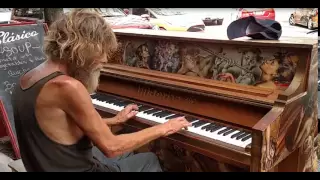 Homeless Man Plays Piano Beautifully Sarasota, FL ORIGINAL  9