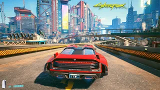 Cyberpunk 2077 on PS5 - 22 Minutes of Gameplay (Free Roam Driving, Open World, Police) 4K 60FPS