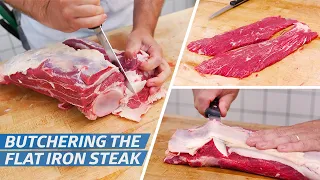 Meat Experts Butcher One of the Most Tender Steaks: the Flat Iron — Prime Time