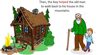 The old man and the young boy   Story in regular past simple tense