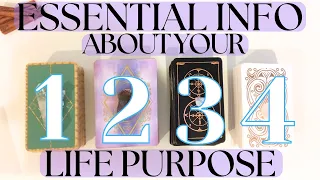 YOUR LIFE PURPOSE: ESSENTIAL INFO & CHANNELLED MESSAGES (Pick A Card) Tarot Reading