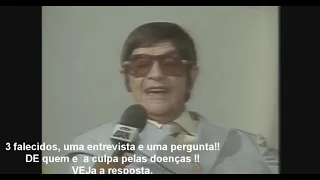 Chico Xavier fala sobre doenças e vacinas e de quem é a culpa pelas enfermidades !!!Veja por si só!