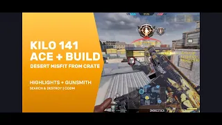 Tried out this Kilo 141 Desert Misfit I got from crate and ACEd! - Highlights + Gunsmith