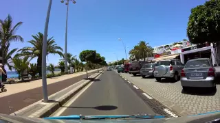 Driving through Puerto del Carmen, Lanzarote