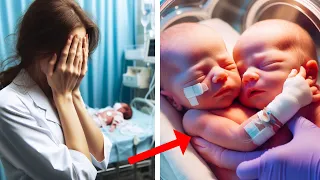 Nurse falls to her knees crying! When she places a healthy baby next to its lifeless twin