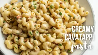 Creamy Cavatappi Pasta | easy dinner idea! | The Recipe Rebel