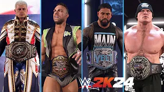 The Most Epic Championship Belt Designs in WWE 2K24 - EP 05