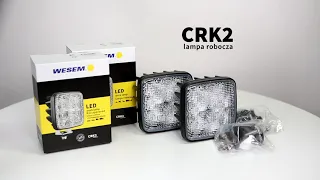 Lampa robocza LED CRK2, dostępna także w wersji z homologacją cofania (CRK2-AR)