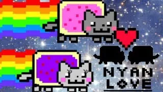 Nyan Cat falls in love!!