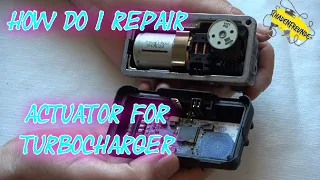 Repair actuator turbocharger simply yourself 6NW 009 228 #error code P126800