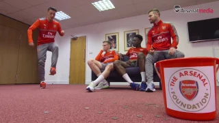 Ozil and team-mates in support of Arsenal charity match-day