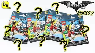 FIRST OPENING! LEGO BATMAN MOVIE SERIES 2 MINIFIGURES REVIEW!