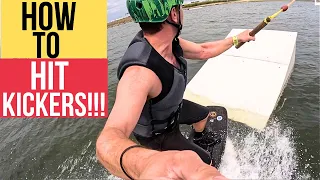 HOW TO HIT A KICKER ON A WAKEBOARD!!!