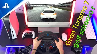 Gran Turismo 7 PS5 | Logitech g29 + Shifter | golf scirocco r