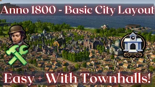 Anno 1800 - Basic City Layout (No more Catastrophes, Town Halls)