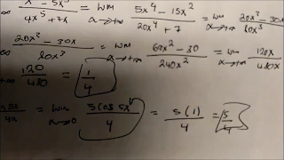 L' Hopital's Rule Practice Problems