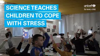 Science teaches children in Ukraine to cope with stress