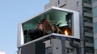 FINAL FANTASY VII REMAKE INTERGRADE - Red XIII 3D Billboard Video | 3D TV | Ashiq 20v