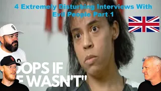 4 Extremely Disturbing Interviews With EVIL People Part 1 REACTION!! | OFFICE BLOKES REACT!!