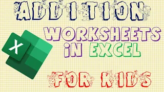 Addition Work Sheet in Excel | Addition Work Sheets | Calculations in MS Excel | creating add sheets