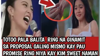 Hala Totoo Pala Yung Proposal Ring galing Kay Paulo Bigay Promise Ring Ni Pau  Kay Kim Ang Tamis uy🤣