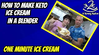Keto Ice Cream in Blender | Keto Chow Ice Cream | How to make ice cream in a blender