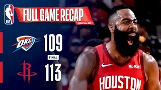 FULL GAME RECAP: THUNDER VS ROCKETS | HARDEN DAZZLES ON CHRISTMAS