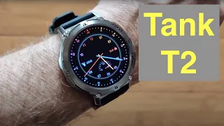 KOSPET TANK T2 BT Calling 5ATM AMOLED Always-On Rugged Military Grade Smartwatch: Unbox & 1st Look