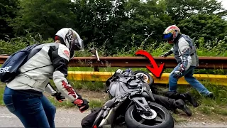 When RIDING Goes Terribly WRONG | Rider Trapped Under Bike