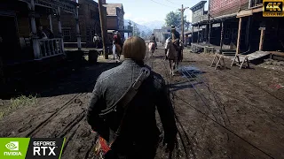 RDR 2 PC - 4K Ultra Max Settings Free Roam Gameplay | RTX 3080 Graphics Showcase [No HUD]