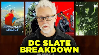 DC SLATE BREAKDOWN! New DCU Batman & Superman Legacy! (James Gunn Gods and Monsters Announcement)