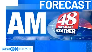 48 First Alert Forecast: Early sunshine, breezy and cool 50s again Thursday