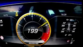 Mercedes E63 S AMG   top speed   0-260 km/h