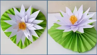 DIY paper Water Lily / How to make Water Lily With Paper