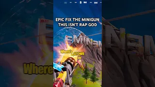 the minigun is broken epic fix pls #fortnite #shorts #viral #gaming #tiktok #tiktokviral