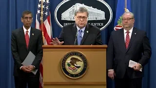 Attorney General Barr and DOJ Officials Announce Significant Law Enforcement Actions Relating to..