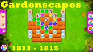 Gardenscapes Level 1811 - 1815 HD Walkthrough | 3 - match game | gameplay | android | ios | pc | app