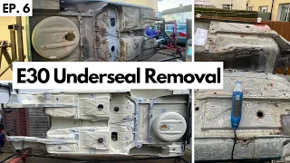BMW E30 Underseal - Complete Removal (including underside restoration preparation)