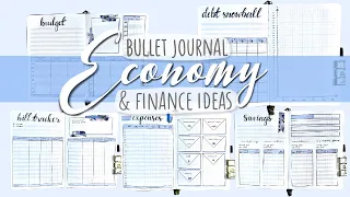 HOW I BUDGET IN MY BUJO | ECONOMY & FINANCE BULLET JOURNAL IDEAS | Plan With Me