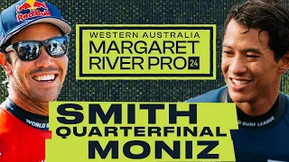 Jordy Smith vs Seth Moniz | Western Australia Margaret River Pro 2024 - Quarterfinals