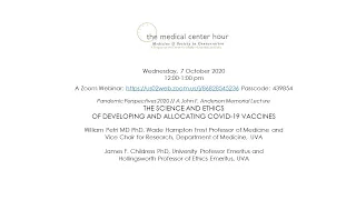 The Science And Ethics Of Developing And Allocating COVID-19 Vaccines Oct. 7, 2020