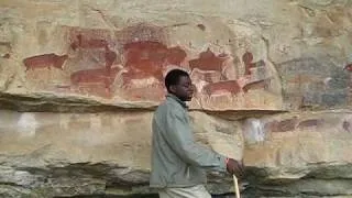 South Africa - Bushmen's Painting at Drakensberg