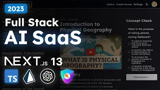 Build & Deploy: Full Stack AI Course Generator SaaS with NextJS 13, OpenAI, Stripe, TailwindCSS