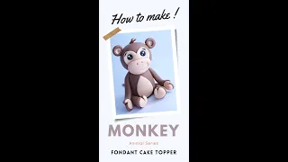 How to make a fondant MONKEY