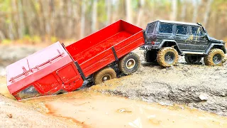 9 RC Cars Extreme Mud Racing and OFF   Road   Mercedes G63, MAN, Wilimovich The Best!