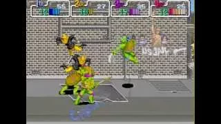 Teenage Mutant Ninja Turtles arcade 4 player Netplay 60fps