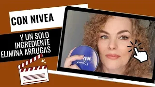 NIVEA  LATA AZUL  y un ingrediente  que te elimina arrugas