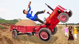 घमंडी शराबी ट्रेक्टर वाला Sharabi Tractor Wala Hindi Funny Comedy Video