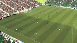 Werder Bremen vs Hannover 96 - Pizarro Goal 18 minutes