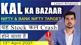 Best Intraday Trading Stocks for 13-April-2021 | Stock Analysis | Nifty Analysis | Share Market